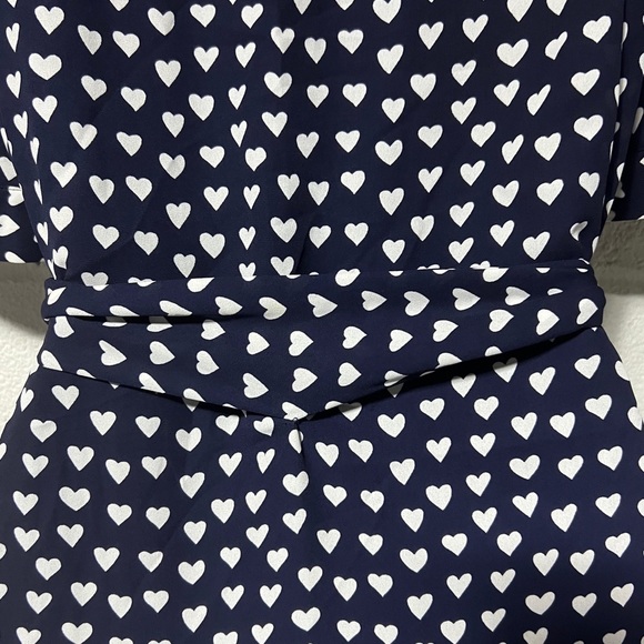 NWOT Draper James Sweet Heart Print Belted Button Down Maxi Dress 6 PP Sample - Picture 9 of 16
